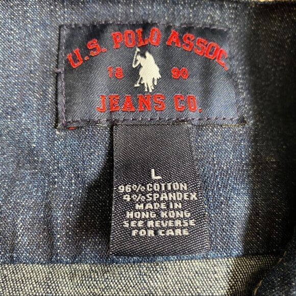 US Polo Assn classic denim jeans jacket L - Picture 3 of 6